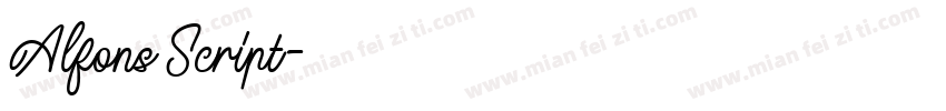 Alfons Script字体转换